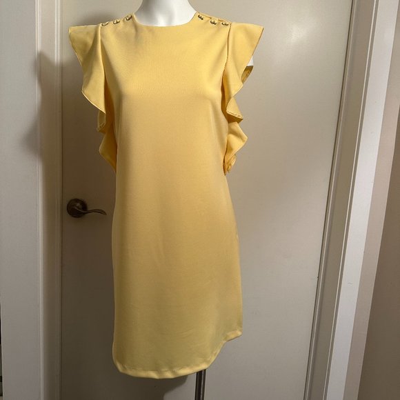 New! Yellow ABS Collection dress - Picture 1 of 6